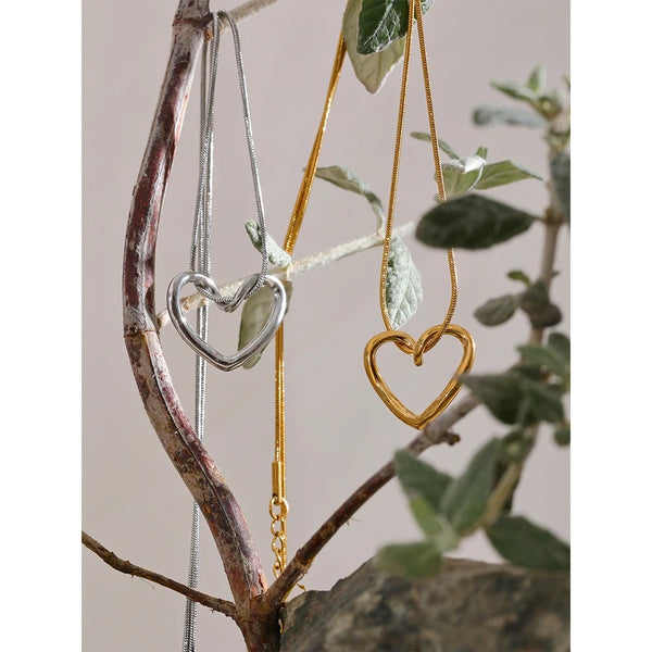 Minimalist Golden Heart Pendant