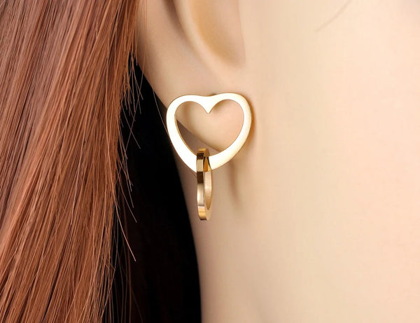 Double Heart Earrings