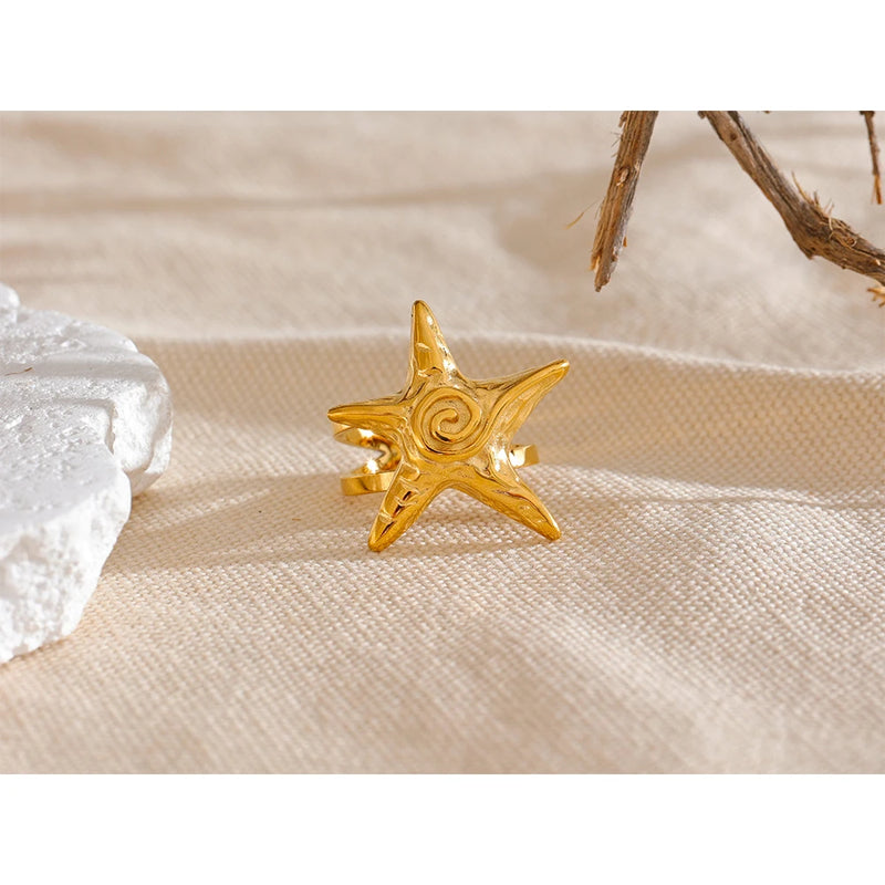 Starfish Open Ring