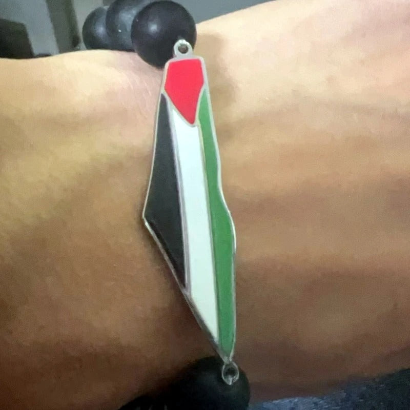 Palestine Beaded Bracelet