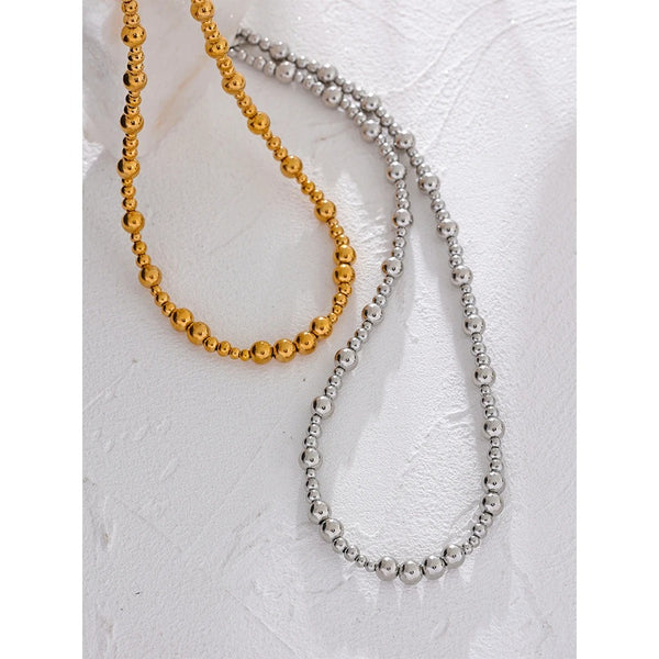 Minimalist Beads Chain Necklace