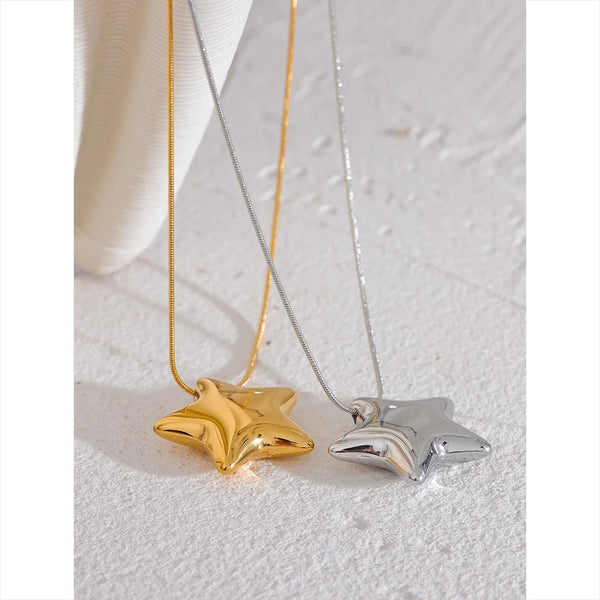 Starlight Stainless Steel Pendant Necklace