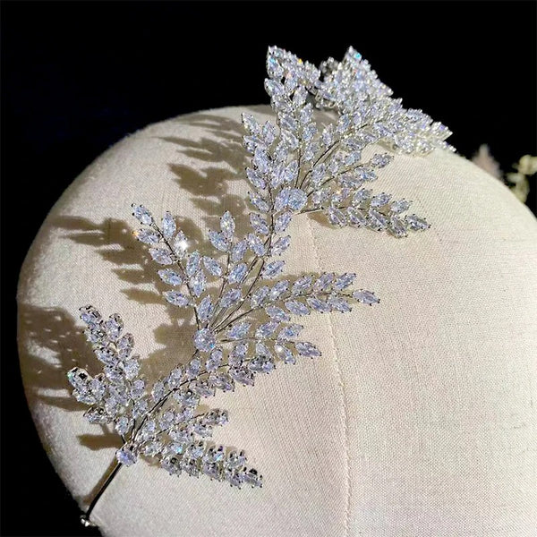 Crystal Leaf Hair Band