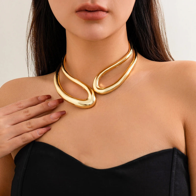 Double Layer Chokers Necklace