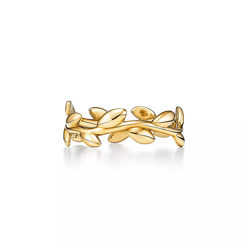 Olive Leaf Band Ring