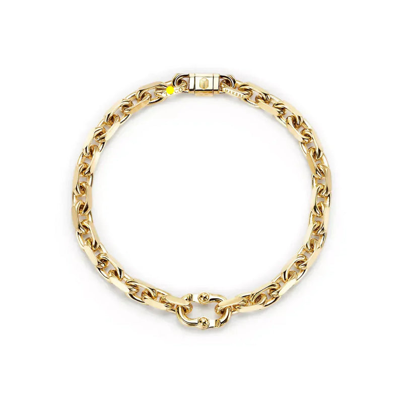 1837 Makers Narrow Chain Bracelet in Yellow Gold