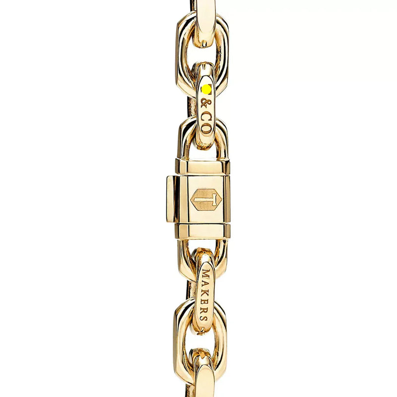1837 Makers Narrow Chain Bracelet in Yellow Gold