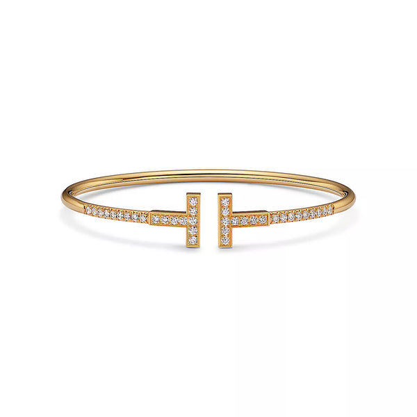 Pavé Diamond Wire Bangle