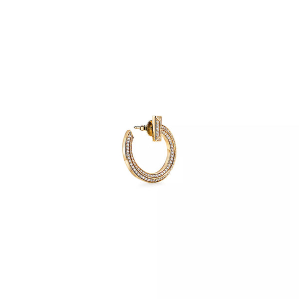 T Open Hoop Earrings