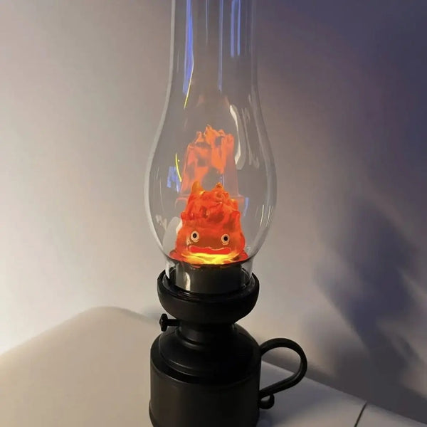 Hal's Castle Small Flame  Kerosene Candlestick Night Light, Luminescent Atmosphere Decoration