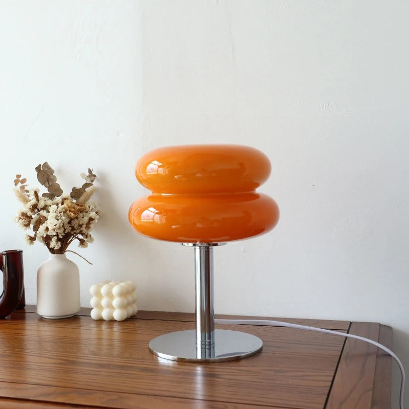 Macaron Glass Table Lamp Bedside Decor, and Eye Protection Night Light