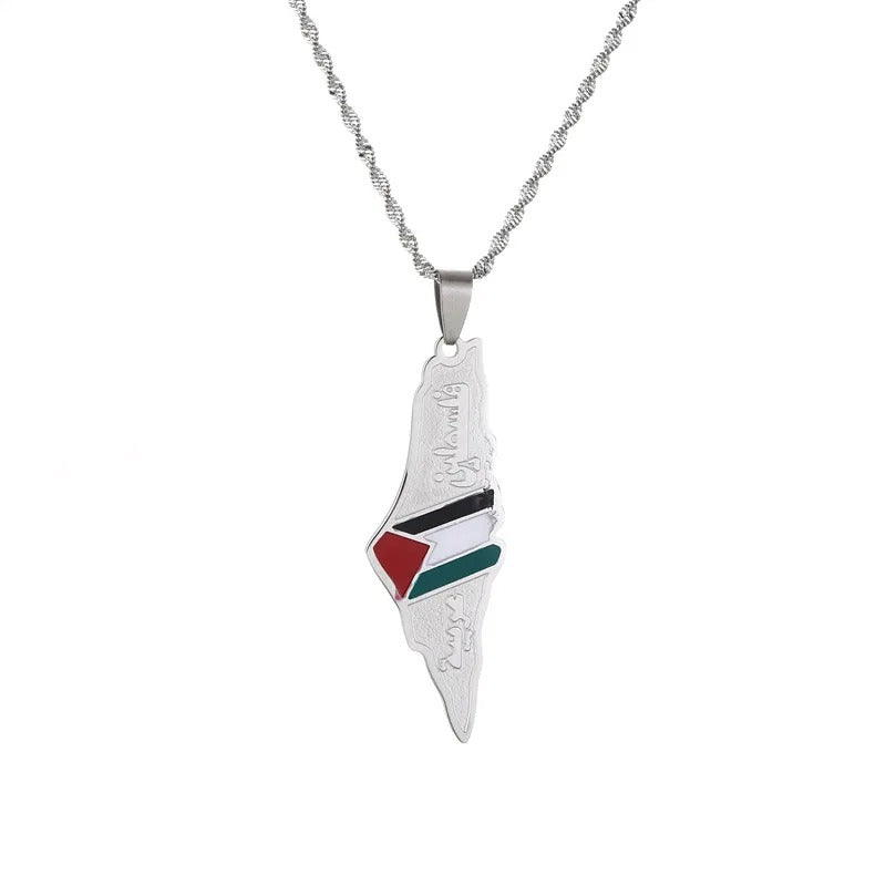 Al-Aqsa Mosque Palestine Map Flag Ring