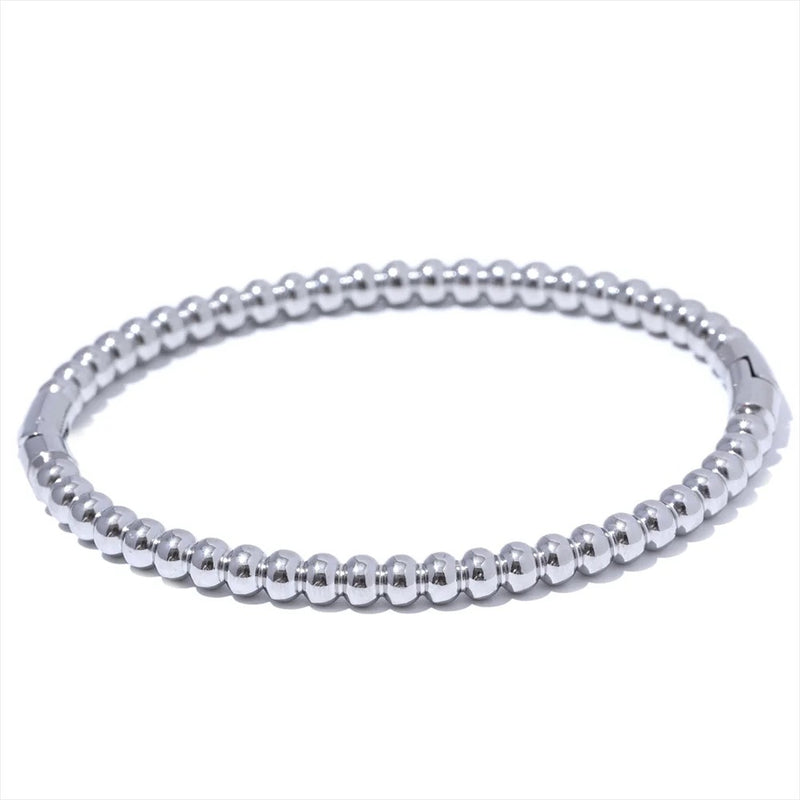 Handcrafted Stainless Steel Bracelet Bangle with Charm