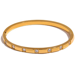 18K Gold Plated Diamond Bracelet