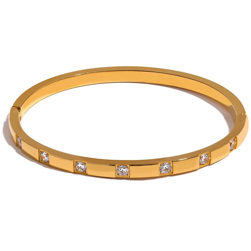 18K Gold Plated Diamond Bracelet