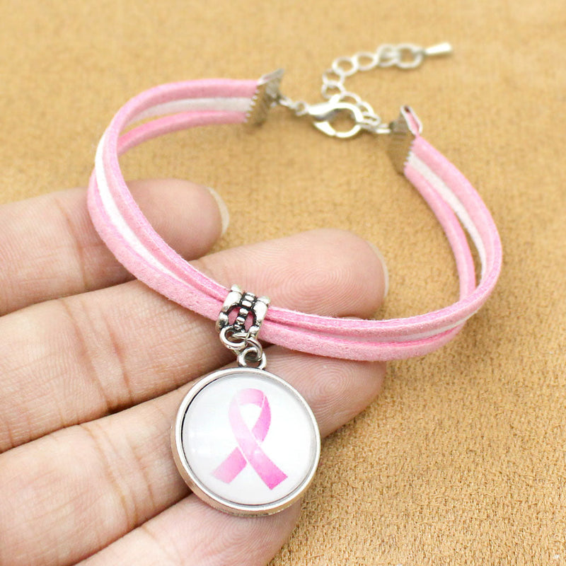 Amazon.com: Omgouue 48pcs Breast Cancer Awareness Bracelets Pink Ribbon  Camo silicone Win For Pink Party: Clothing, Shoes & Jewelry