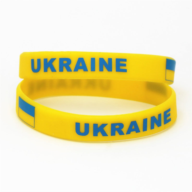 Save ukraine country wristband