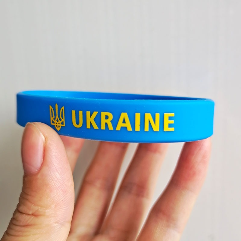 Save ukraine country wristband