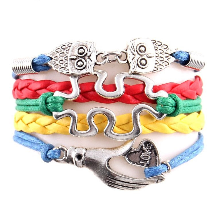 Mom Loves You Bird Autism Bracelet