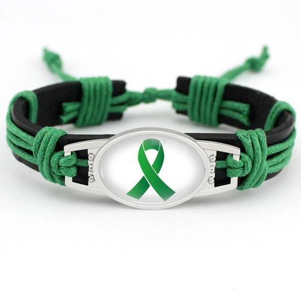 Green Ribbon Awareness Bracelet