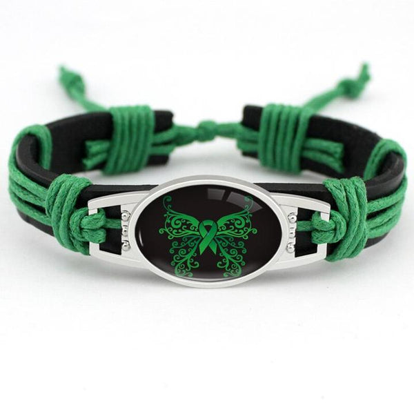 Green Ribbon Awareness Bracelet