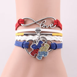 Puzzle Piece Autism Awareness Bracelet