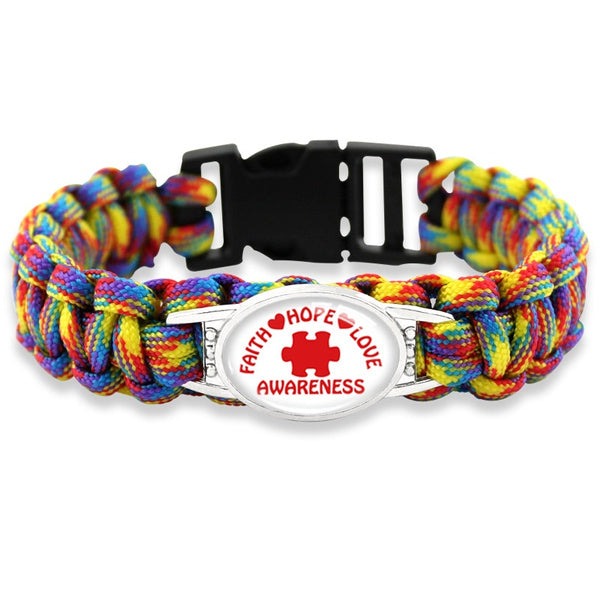 Puzzle Paracord Autism Bracelet