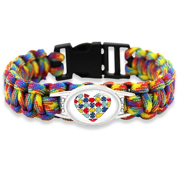 Puzzle Paracord Autism Bracelet