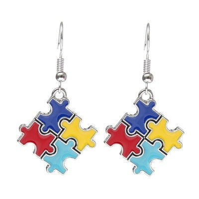 Charm Puzzle Piece Autism Necklace