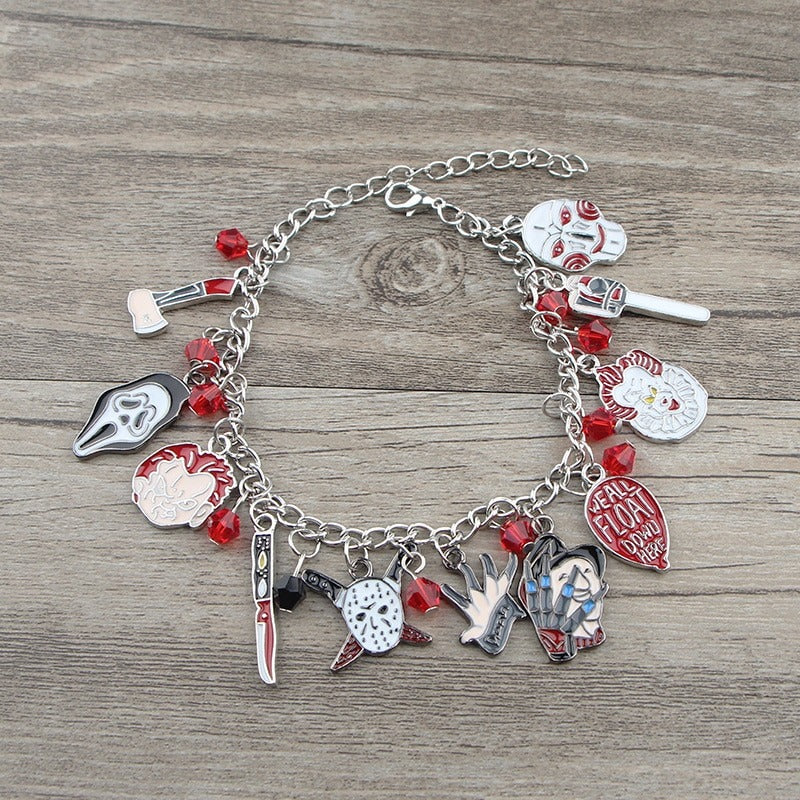 Ghost Clown Halloween Bracelet