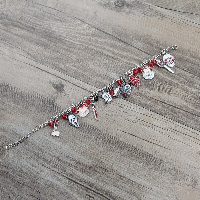 Ghost Clown Halloween Bracelet