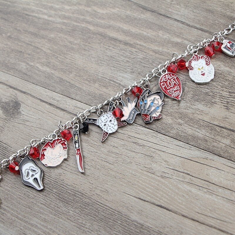 Ghost Clown Halloween Bracelet