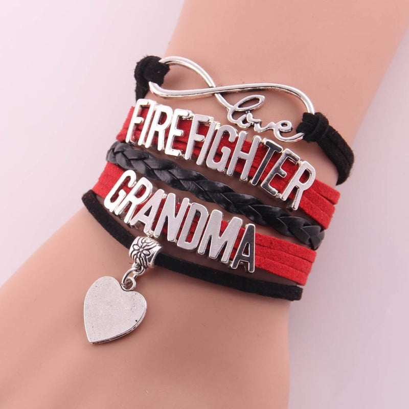 Infinity love firefighter bracelet