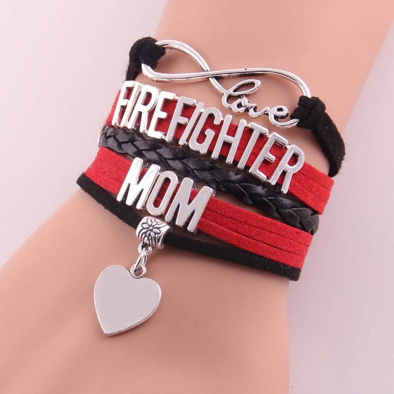 Infinity love firefighter bracelet