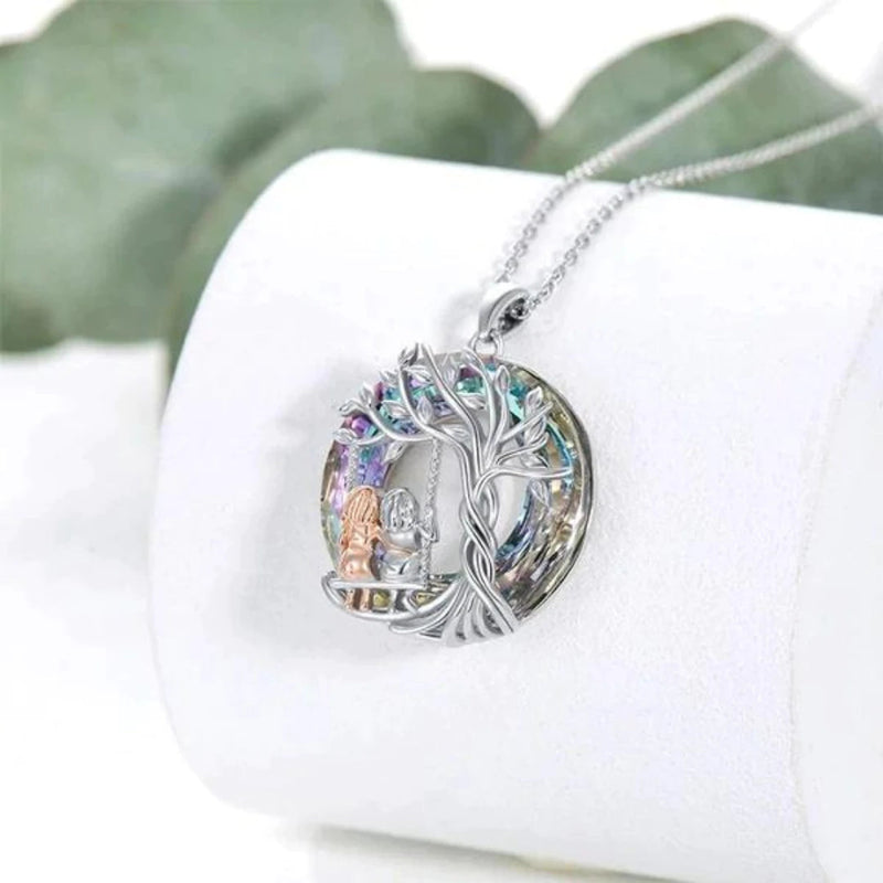 Sisters 925 Sterling Silver Tree Of Life Necklace