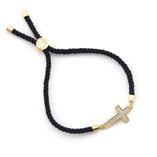 Cubic Jesus Charm Bracelet