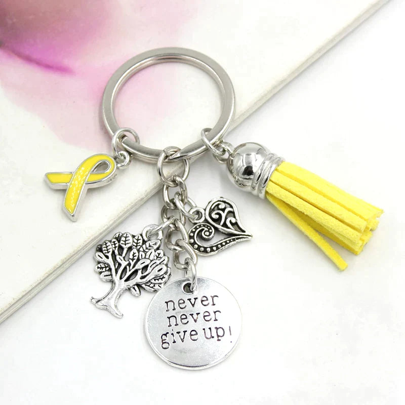 Endometriosis Awareness Keychains Keyring