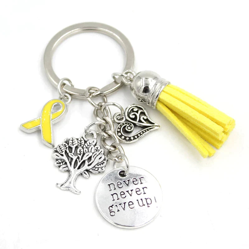 Endometriosis Awareness Keychains Keyring