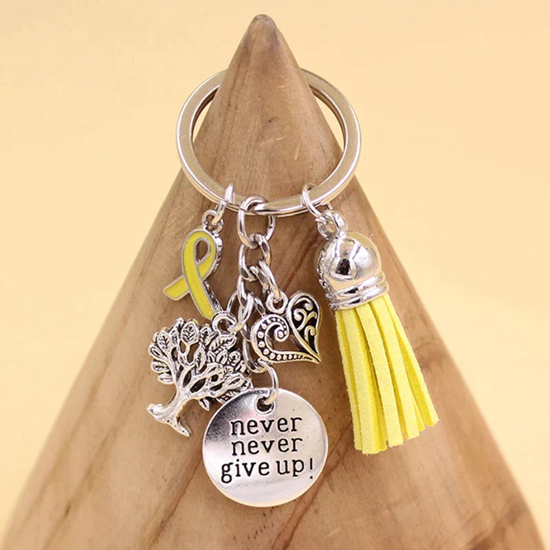 Endometriosis Awareness Keychains Keyring