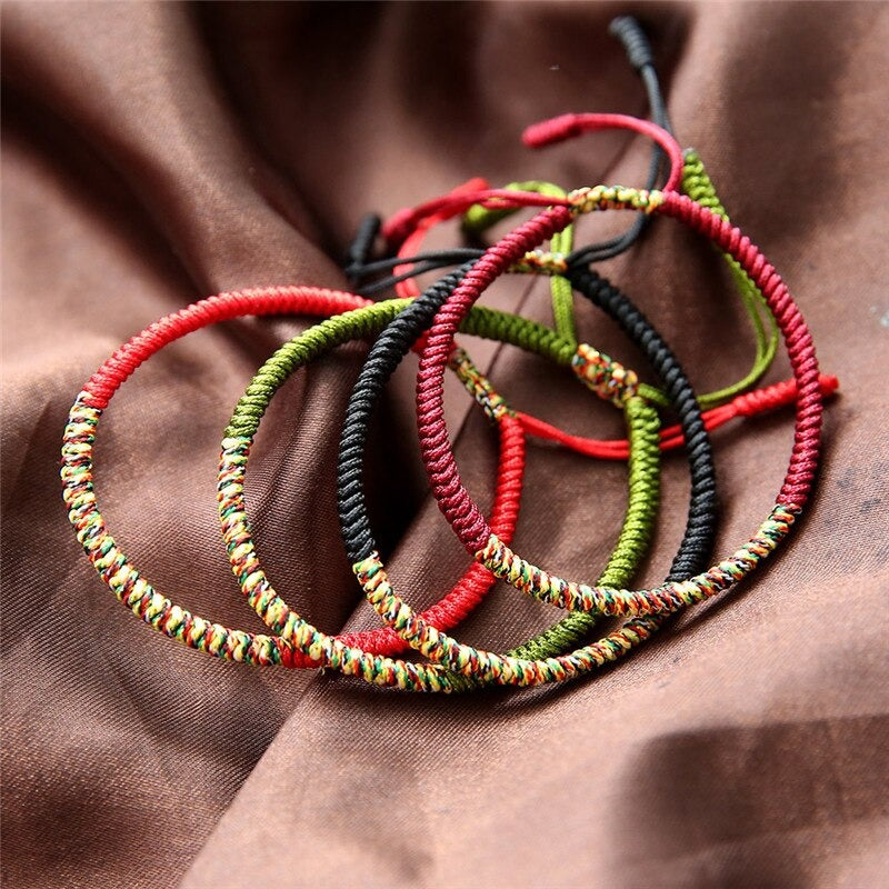 Tibetan Buddhist Braided Lucky Bracelet