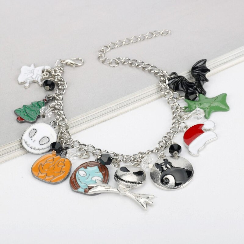 Nightmare Before Christmas Skull Pumpkin Bracelet