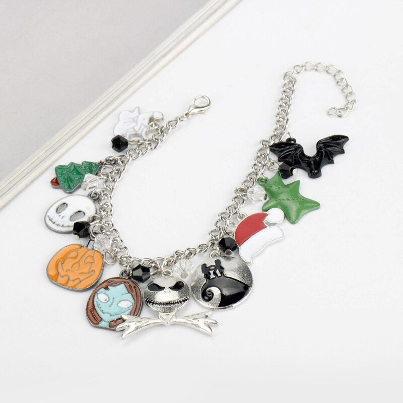 Nightmare Before Christmas Skull Pumpkin Bracelet