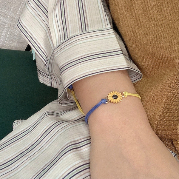 I stand with ukraine Sunflower bracelet