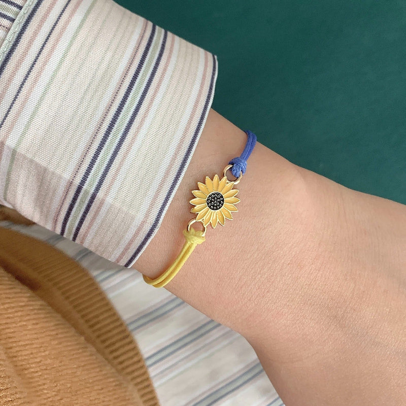 I stand with ukraine Sunflower bracelet
