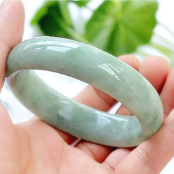 Natural Green Jade Bangle Bracelet