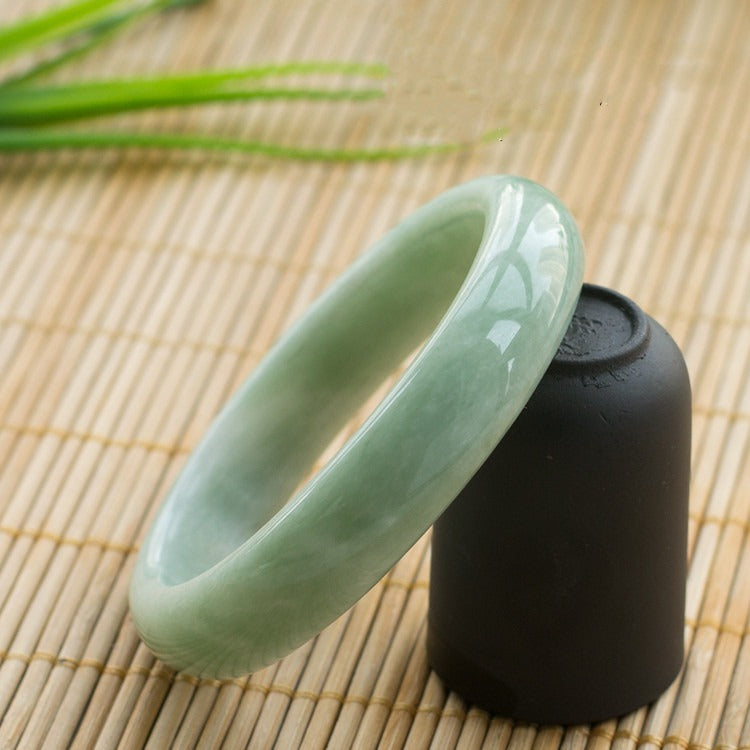 Natural Green Jade Bangle Bracelet