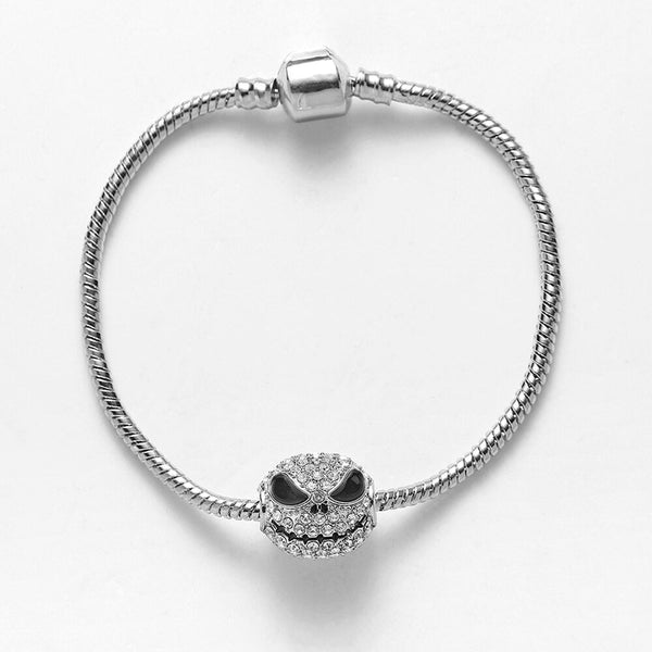 Skull Bangle Charm Bracelets