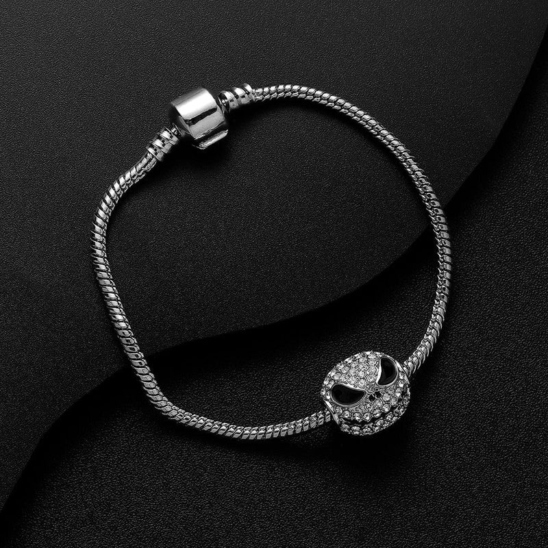 Skull Bangle Charm Bracelets