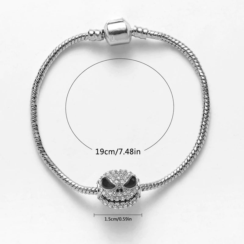 Skull Bangle Charm Bracelets