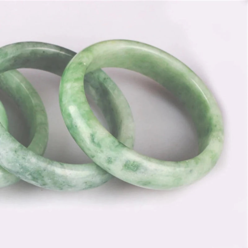 Natural Green Jade Stone Bangle Lady bracelet